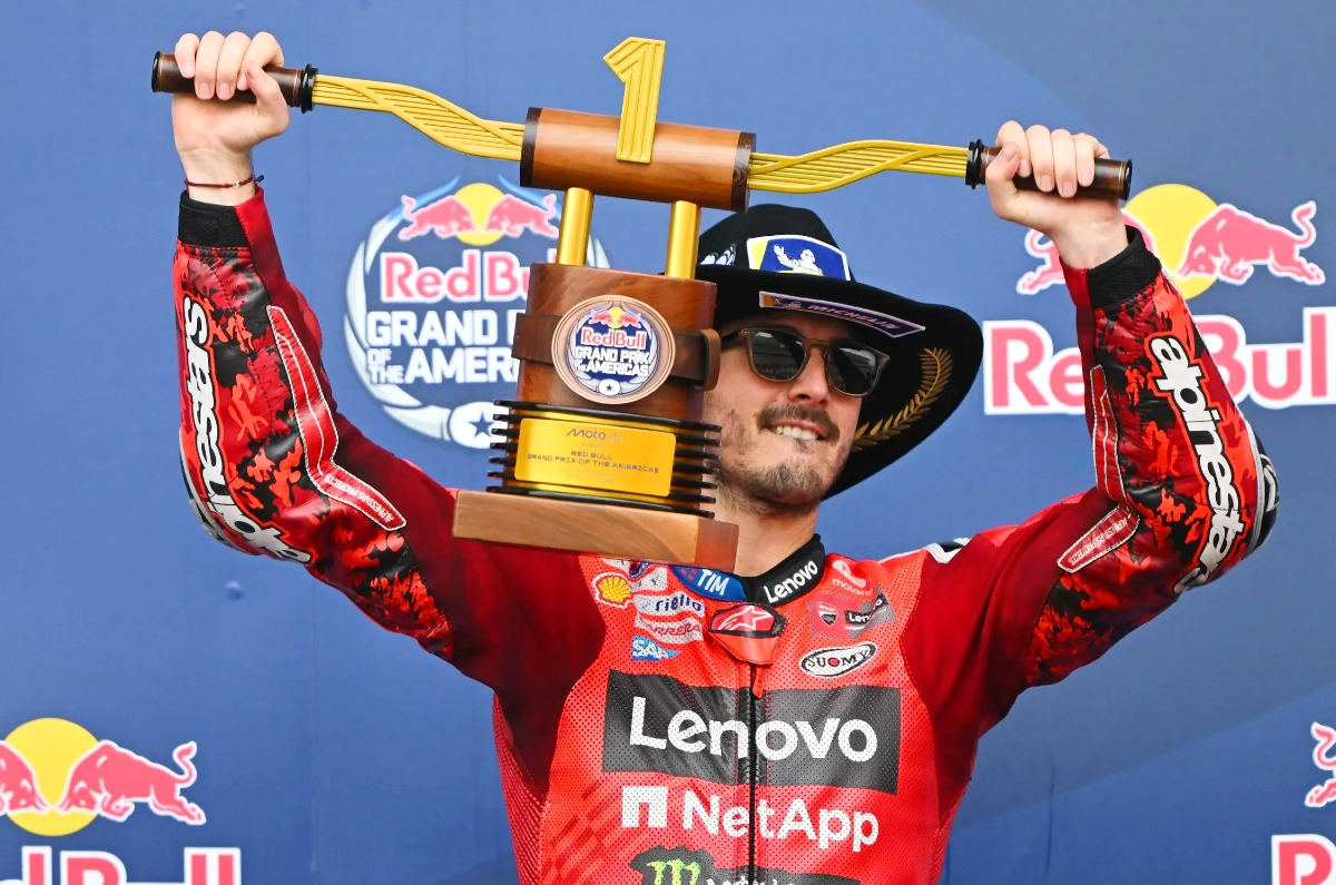 2025 MotoGP: Bagnaia wins Americas GP as Marquez crashes out 